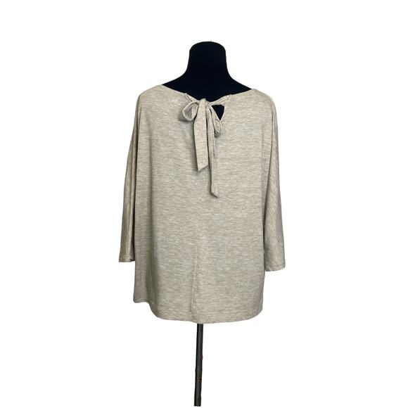 Loft oatmeal 3/4 dolman sleeves top size M - Picture 2 of 11